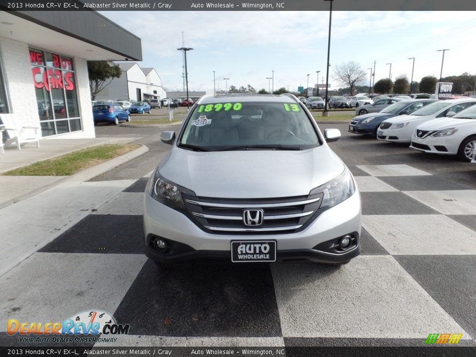 2013 Honda CR-V EX-L Alabaster Silver Metallic / Gray Photo #2