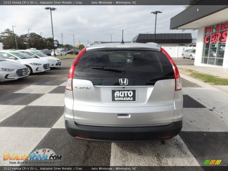 2013 Honda CR-V EX-L Alabaster Silver Metallic / Gray Photo #4