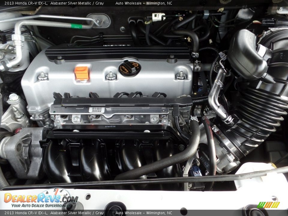 2013 Honda CR-V EX-L Alabaster Silver Metallic / Gray Photo #6