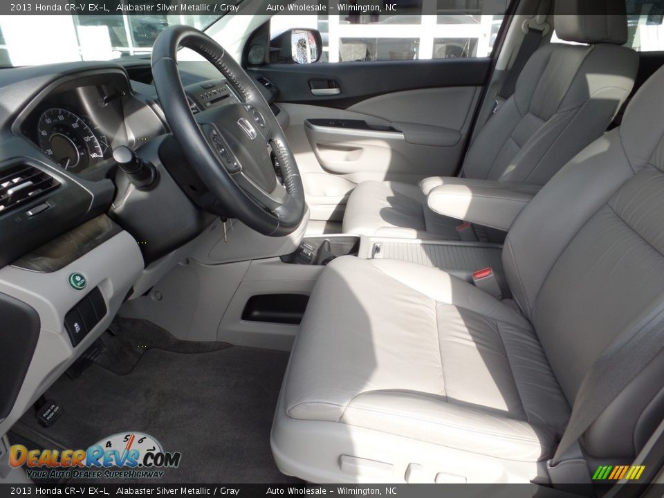 2013 Honda CR-V EX-L Alabaster Silver Metallic / Gray Photo #10