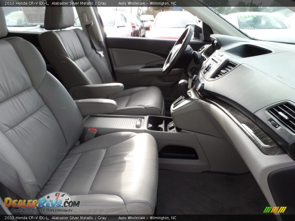 2013 Honda CR-V EX-L Alabaster Silver Metallic / Gray Photo #12