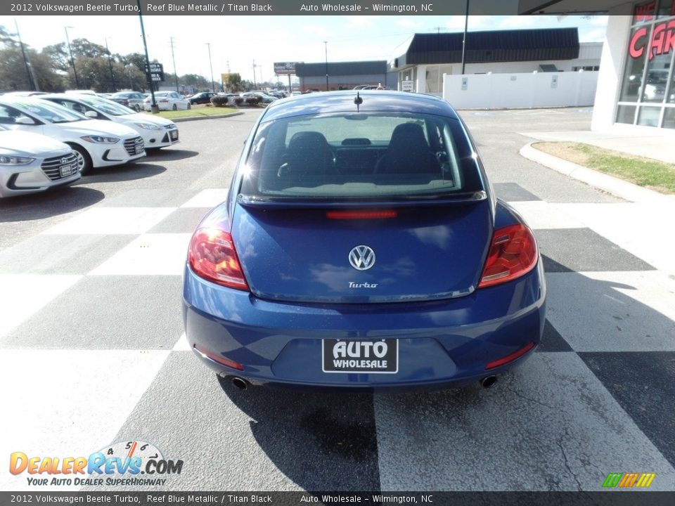 2012 Volkswagen Beetle Turbo Reef Blue Metallic / Titan Black Photo #4