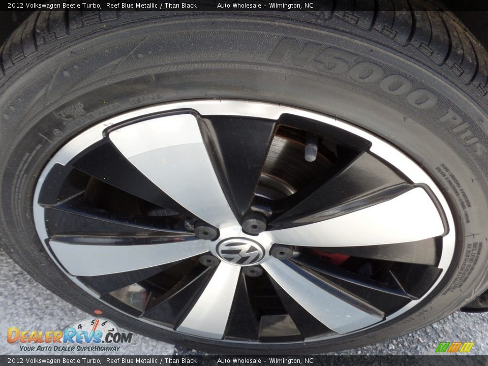 2012 Volkswagen Beetle Turbo Reef Blue Metallic / Titan Black Photo #7