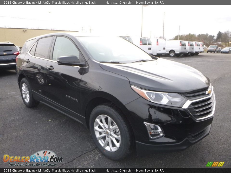 2018 Chevrolet Equinox LT AWD Mosaic Black Metallic / Jet Black Photo #7