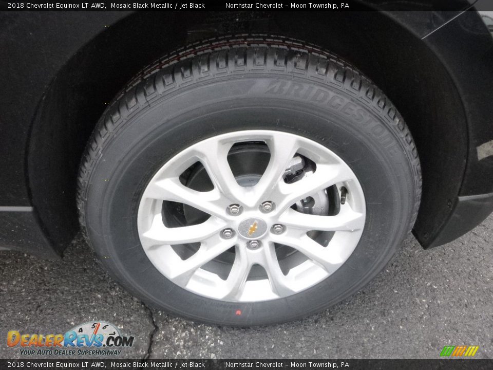 2018 Chevrolet Equinox LT AWD Mosaic Black Metallic / Jet Black Photo #8