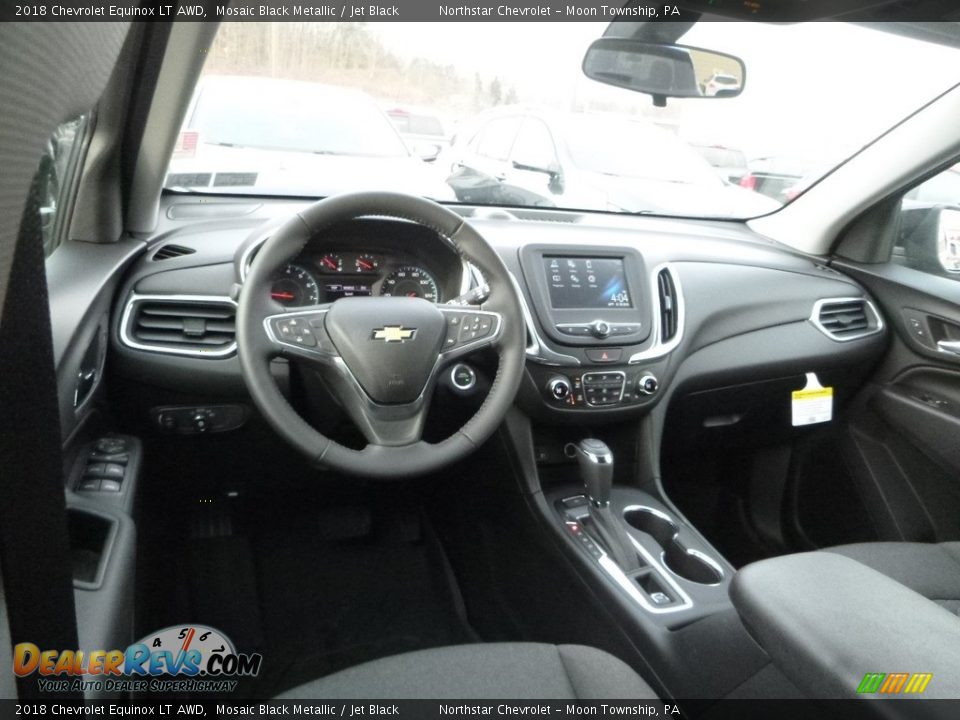 2018 Chevrolet Equinox LT AWD Mosaic Black Metallic / Jet Black Photo #12