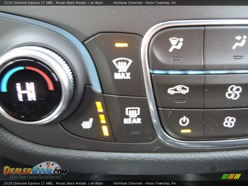 2018 Chevrolet Equinox LT AWD Mosaic Black Metallic / Jet Black Photo #18