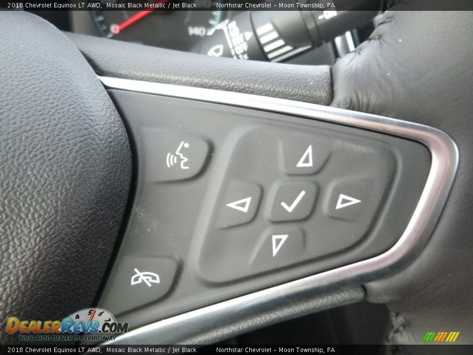 2018 Chevrolet Equinox LT AWD Mosaic Black Metallic / Jet Black Photo #19