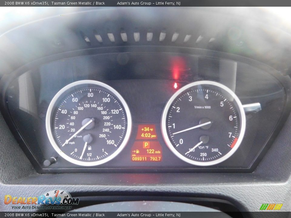 2008 BMW X6 xDrive35i Tasman Green Metallic / Black Photo #26