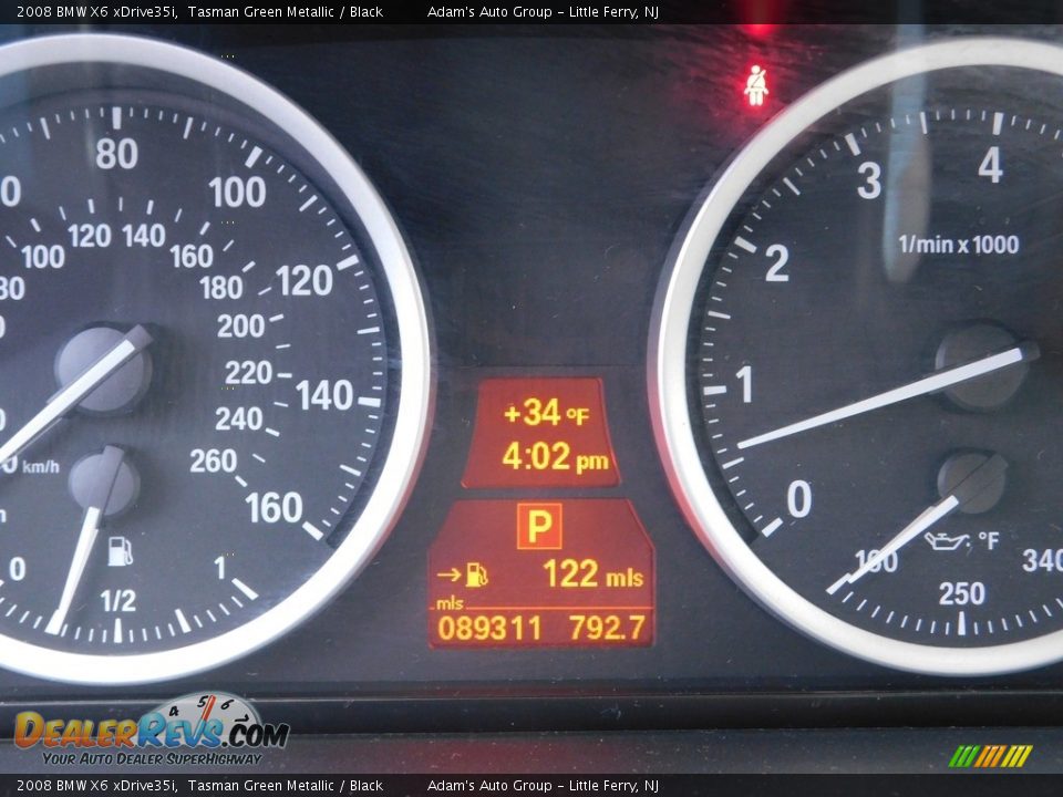 2008 BMW X6 xDrive35i Tasman Green Metallic / Black Photo #27