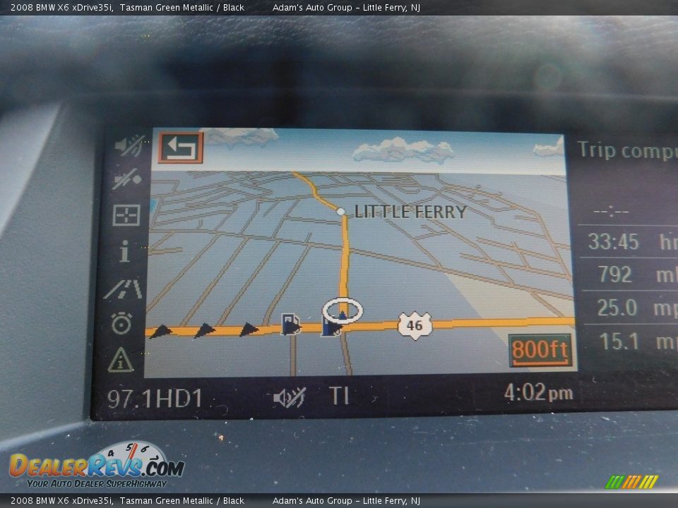 2008 BMW X6 xDrive35i Tasman Green Metallic / Black Photo #30