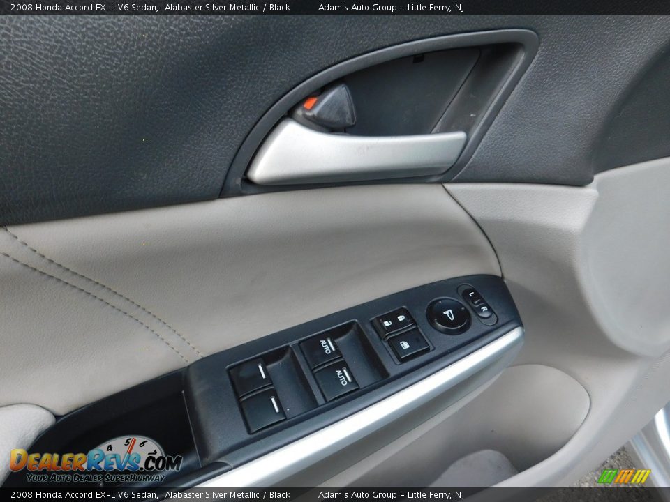 2008 Honda Accord EX-L V6 Sedan Alabaster Silver Metallic / Black Photo #10