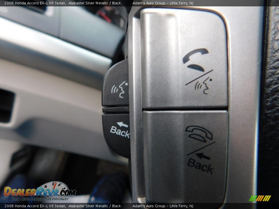 2008 Honda Accord EX-L V6 Sedan Alabaster Silver Metallic / Black Photo #26
