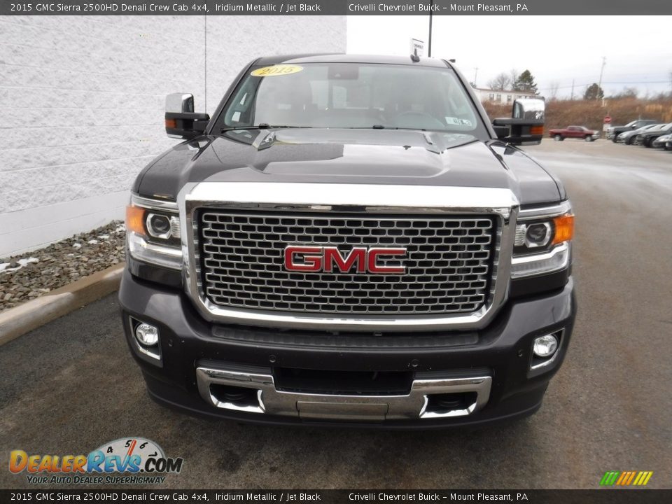 2015 GMC Sierra 2500HD Denali Crew Cab 4x4 Iridium Metallic / Jet Black Photo #8