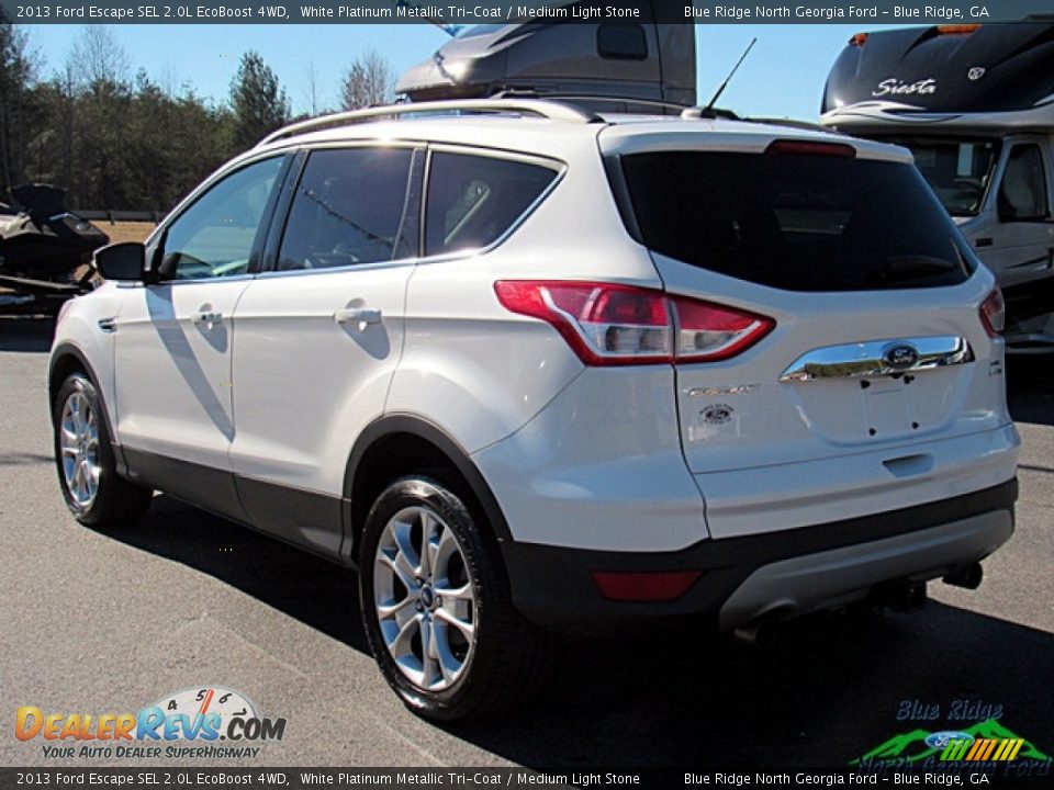 2013 Ford Escape SEL 2.0L EcoBoost 4WD White Platinum Metallic Tri-Coat / Medium Light Stone Photo #3