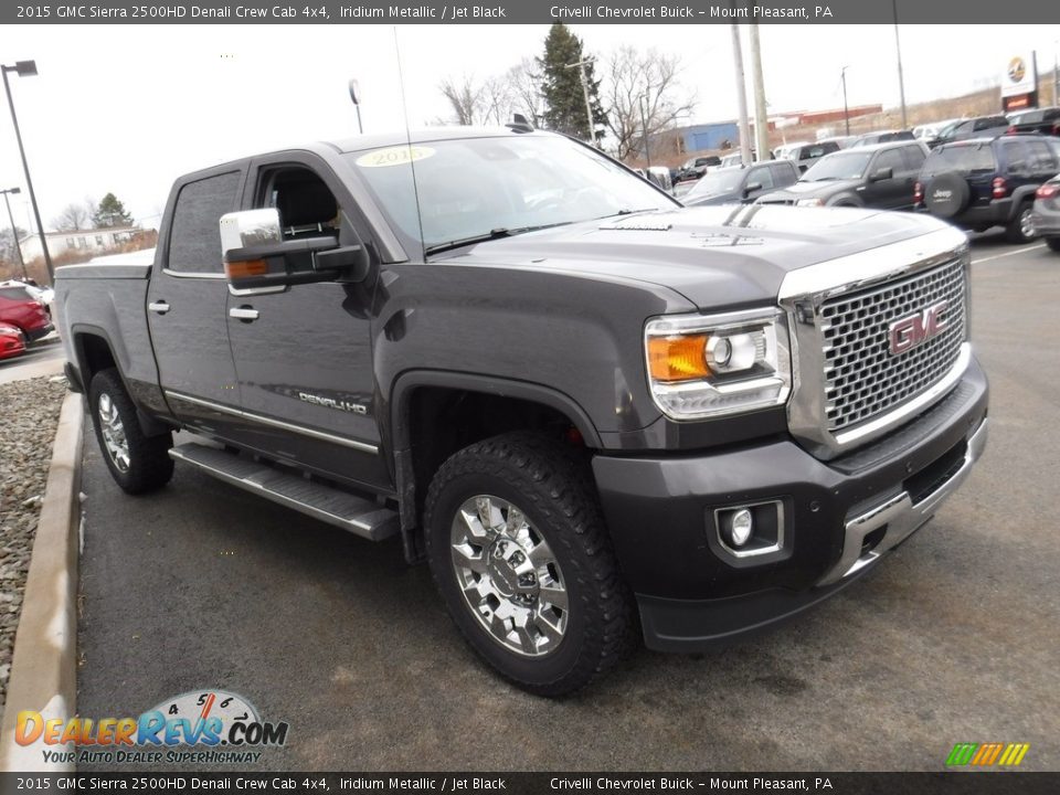 2015 GMC Sierra 2500HD Denali Crew Cab 4x4 Iridium Metallic / Jet Black Photo #9