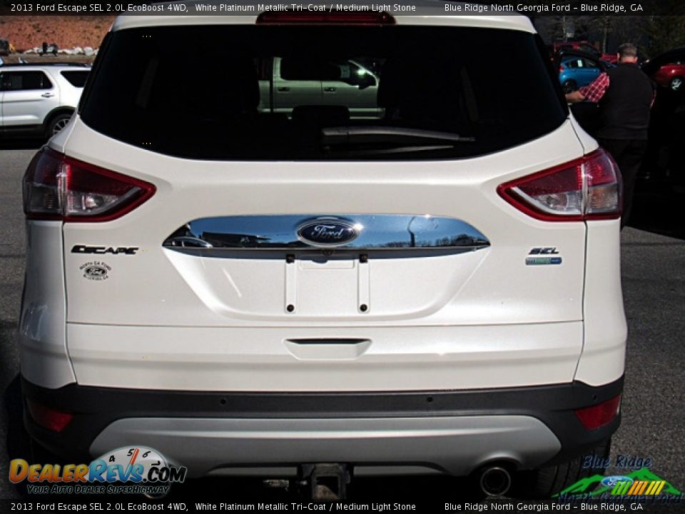 2013 Ford Escape SEL 2.0L EcoBoost 4WD White Platinum Metallic Tri-Coat / Medium Light Stone Photo #4