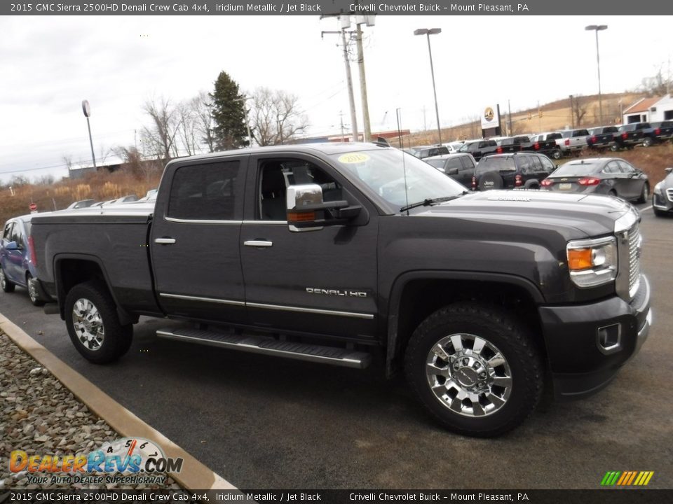 2015 GMC Sierra 2500HD Denali Crew Cab 4x4 Iridium Metallic / Jet Black Photo #10