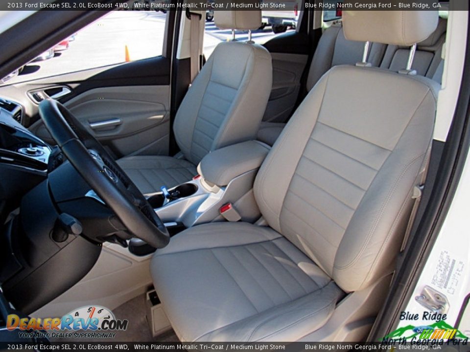 2013 Ford Escape SEL 2.0L EcoBoost 4WD White Platinum Metallic Tri-Coat / Medium Light Stone Photo #10