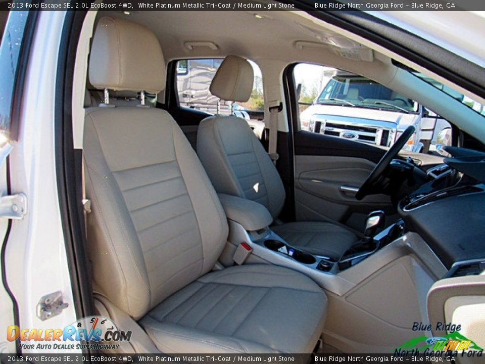 2013 Ford Escape SEL 2.0L EcoBoost 4WD White Platinum Metallic Tri-Coat / Medium Light Stone Photo #11