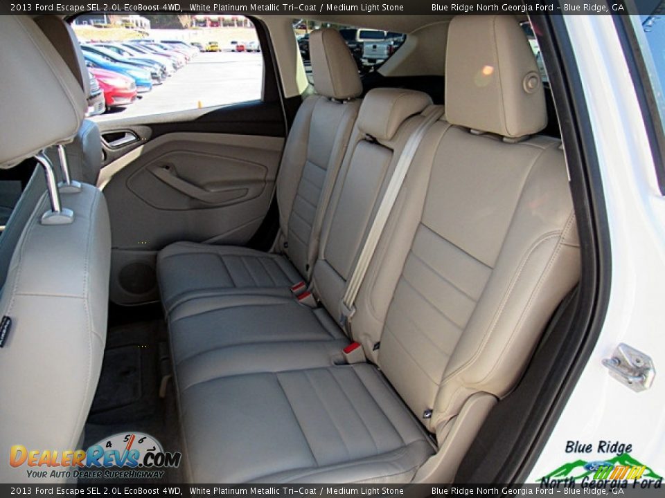 2013 Ford Escape SEL 2.0L EcoBoost 4WD White Platinum Metallic Tri-Coat / Medium Light Stone Photo #13