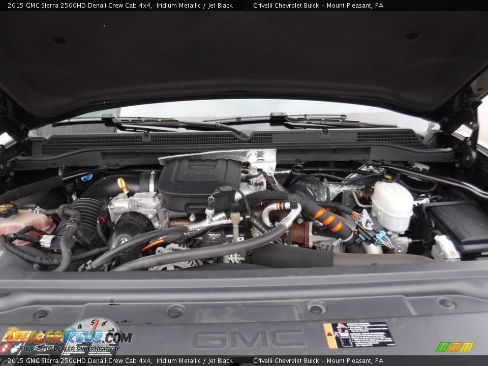 2015 GMC Sierra 2500HD Denali Crew Cab 4x4 Iridium Metallic / Jet Black Photo #17
