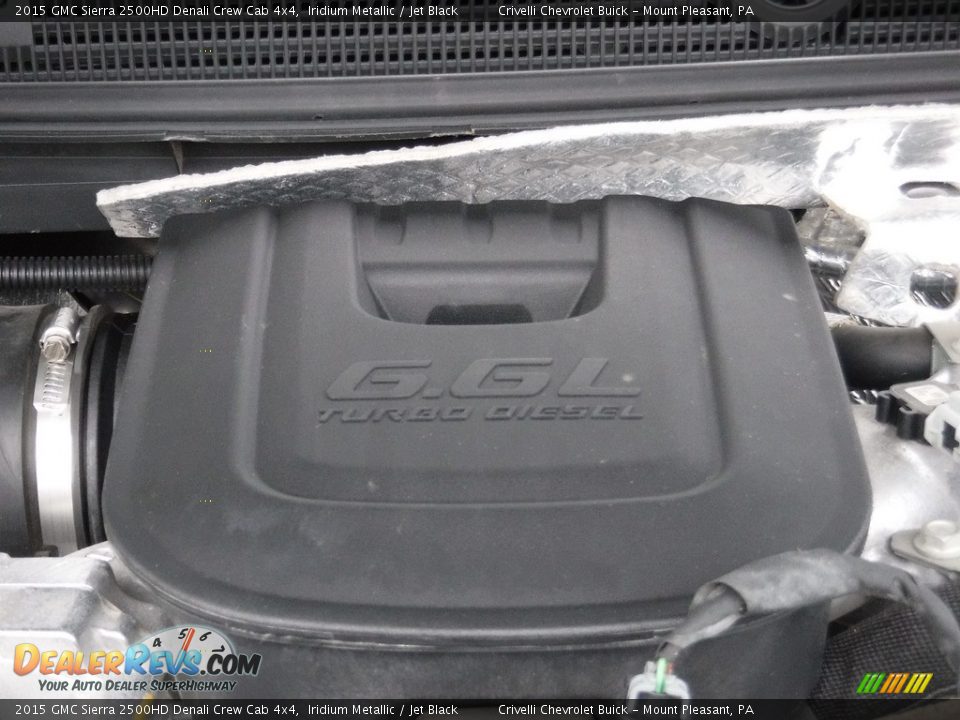 2015 GMC Sierra 2500HD Denali Crew Cab 4x4 Iridium Metallic / Jet Black Photo #18