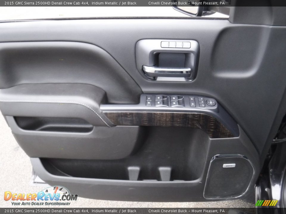 2015 GMC Sierra 2500HD Denali Crew Cab 4x4 Iridium Metallic / Jet Black Photo #20