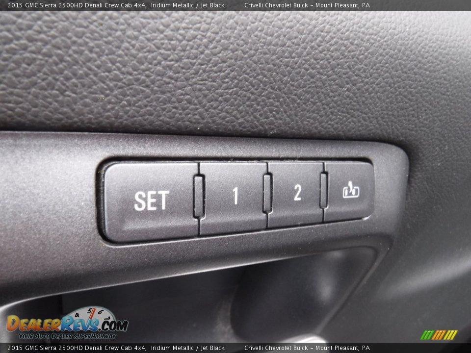 2015 GMC Sierra 2500HD Denali Crew Cab 4x4 Iridium Metallic / Jet Black Photo #21
