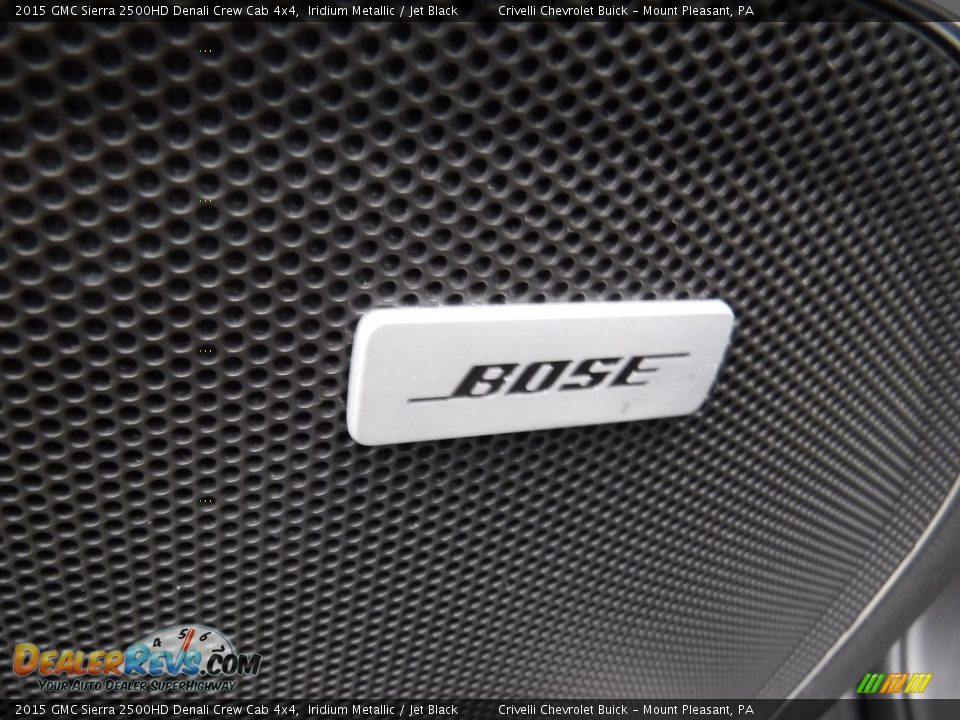 2015 GMC Sierra 2500HD Denali Crew Cab 4x4 Iridium Metallic / Jet Black Photo #22
