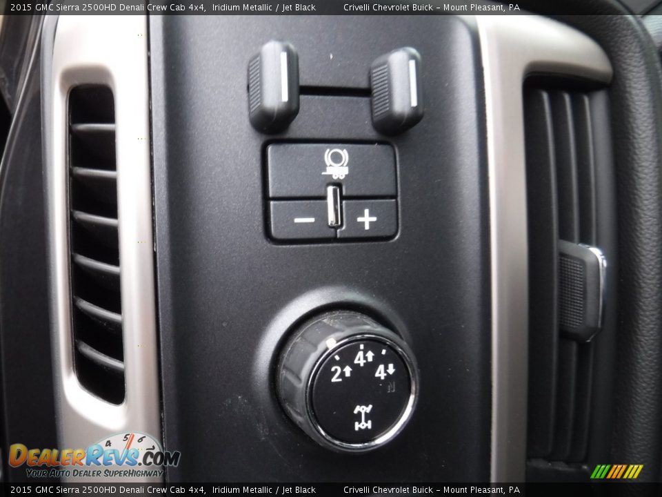 2015 GMC Sierra 2500HD Denali Crew Cab 4x4 Iridium Metallic / Jet Black Photo #24
