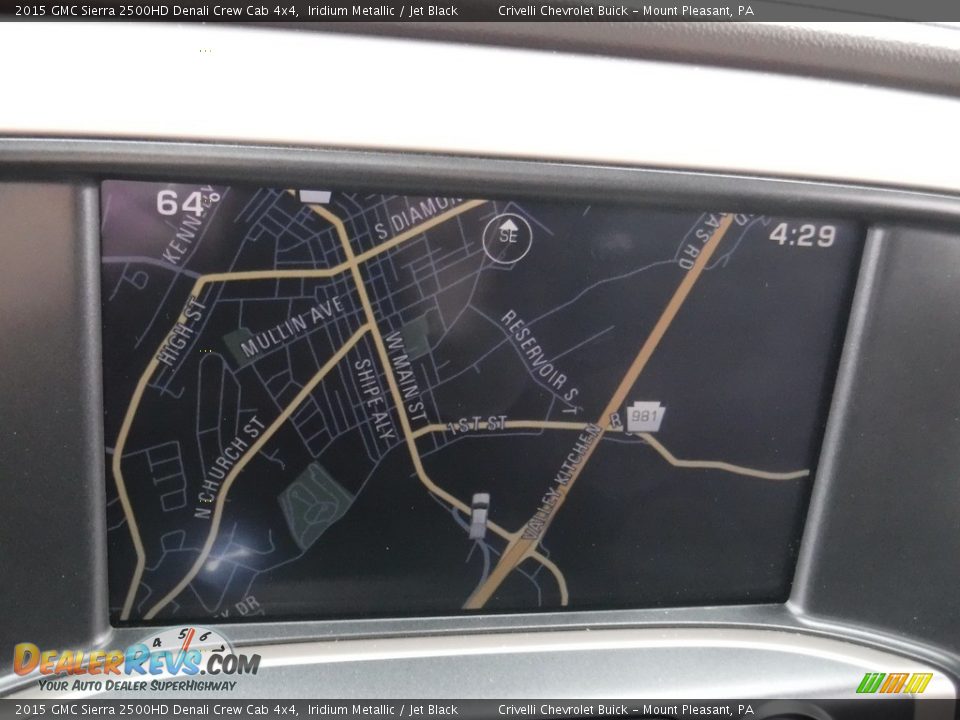 2015 GMC Sierra 2500HD Denali Crew Cab 4x4 Iridium Metallic / Jet Black Photo #29