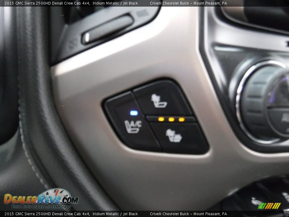 2015 GMC Sierra 2500HD Denali Crew Cab 4x4 Iridium Metallic / Jet Black Photo #31