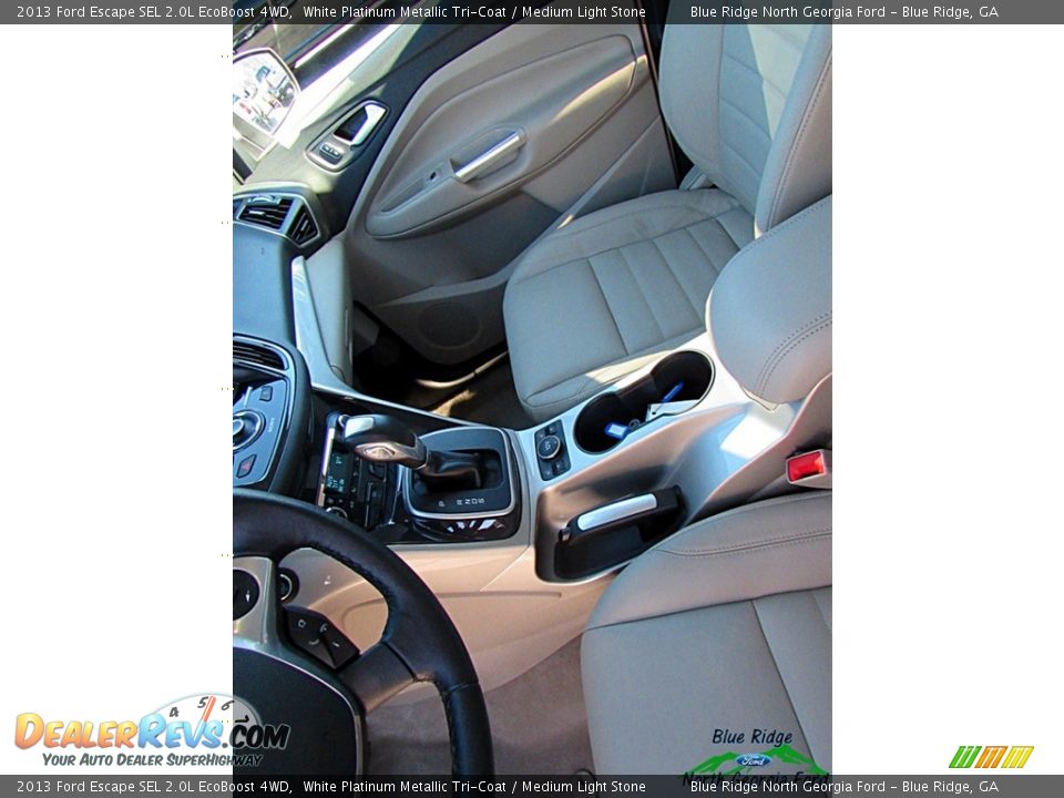 2013 Ford Escape SEL 2.0L EcoBoost 4WD White Platinum Metallic Tri-Coat / Medium Light Stone Photo #30