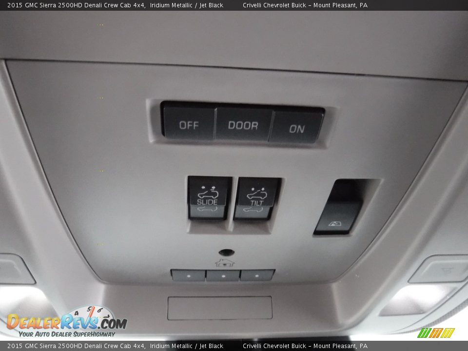 2015 GMC Sierra 2500HD Denali Crew Cab 4x4 Iridium Metallic / Jet Black Photo #33