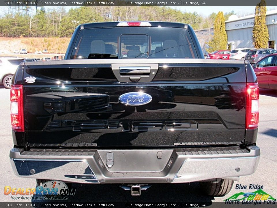 2018 Ford F150 XLT SuperCrew 4x4 Shadow Black / Earth Gray Photo #4