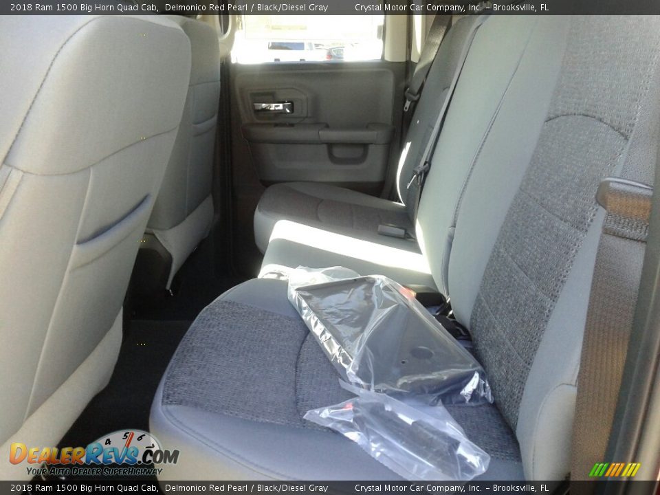 2018 Ram 1500 Big Horn Quad Cab Delmonico Red Pearl / Black/Diesel Gray Photo #10