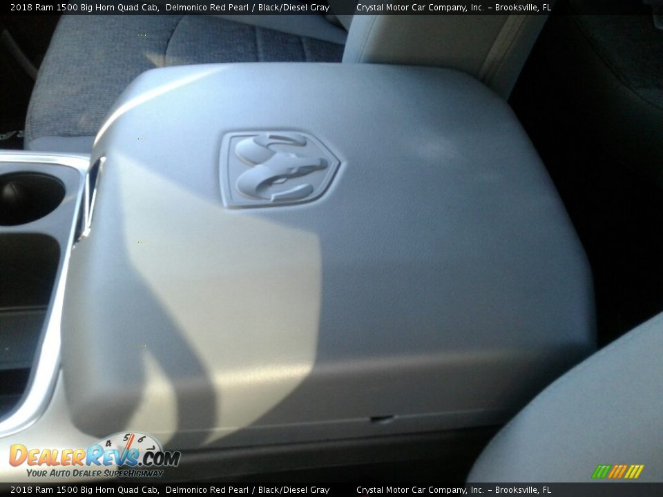 2018 Ram 1500 Big Horn Quad Cab Delmonico Red Pearl / Black/Diesel Gray Photo #18