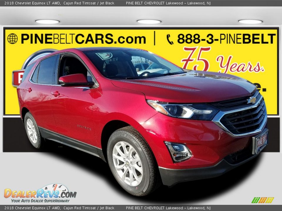 2018 Chevrolet Equinox LT AWD Cajun Red Tintcoat / Jet Black Photo #1