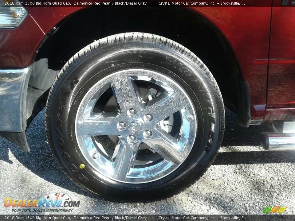 2018 Ram 1500 Big Horn Quad Cab Delmonico Red Pearl / Black/Diesel Gray Photo #20