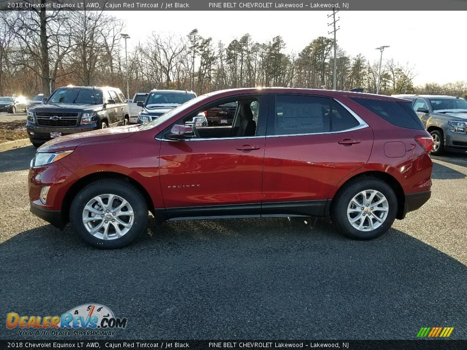 2018 Chevrolet Equinox LT AWD Cajun Red Tintcoat / Jet Black Photo #3