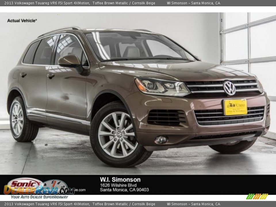 2013 Volkswagen Touareg VR6 FSI Sport 4XMotion Toffee Brown Metallic / Cornsilk Beige Photo #1