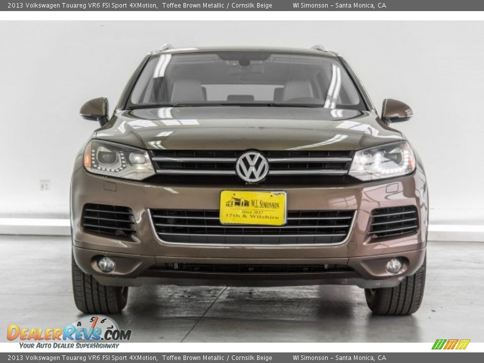 2013 Volkswagen Touareg VR6 FSI Sport 4XMotion Toffee Brown Metallic / Cornsilk Beige Photo #2