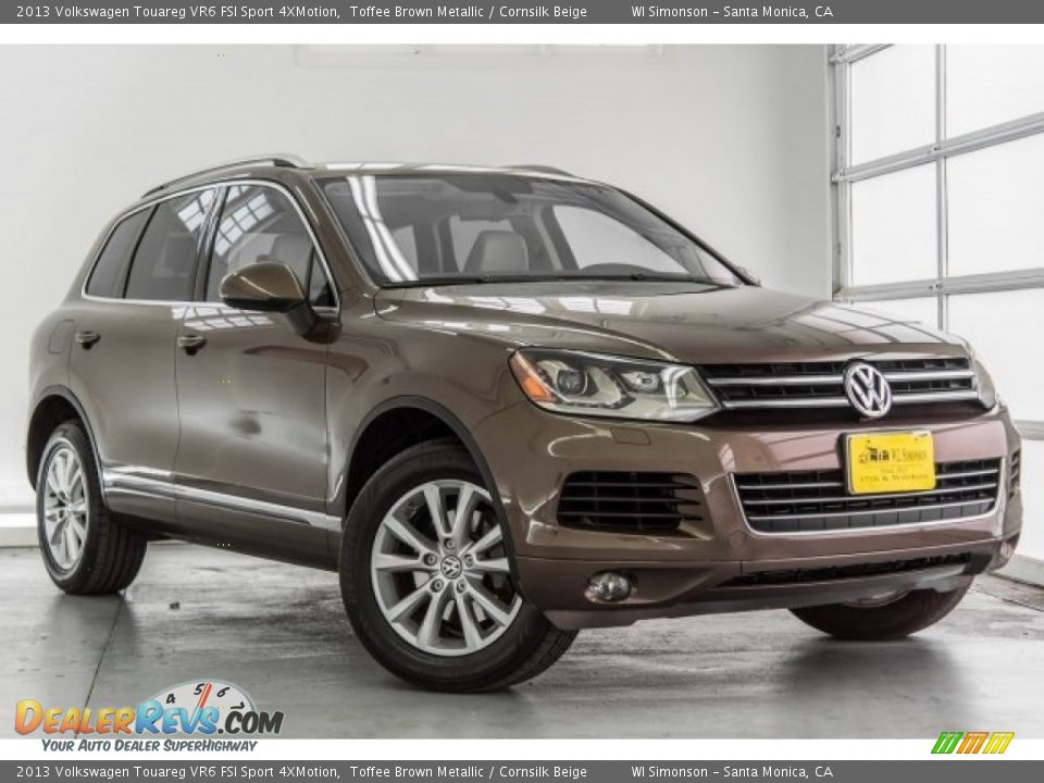 2013 Volkswagen Touareg VR6 FSI Sport 4XMotion Toffee Brown Metallic / Cornsilk Beige Photo #12