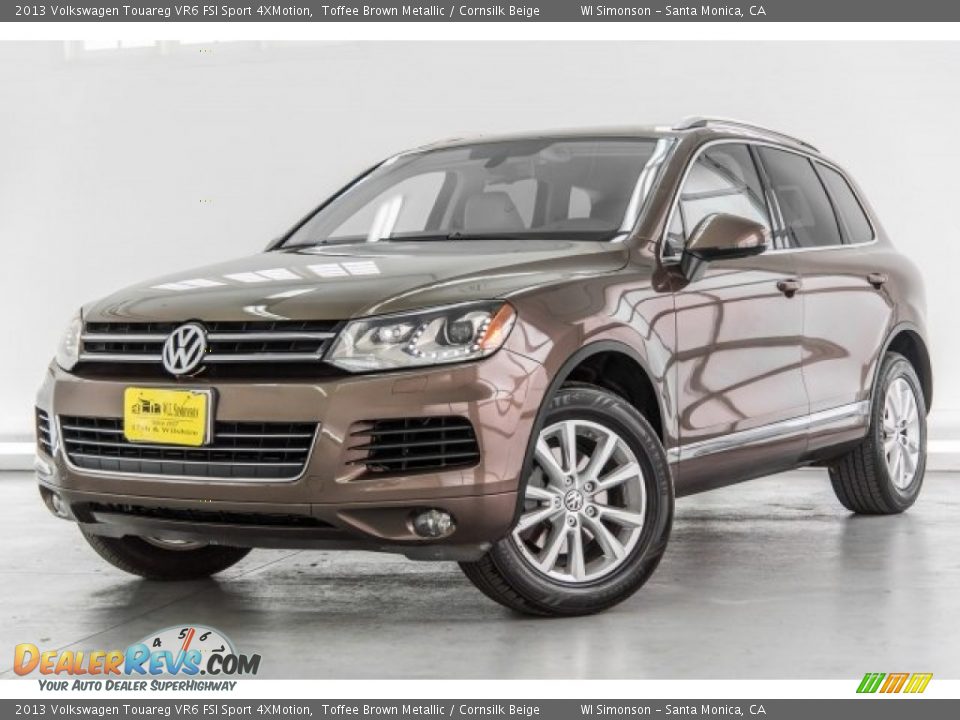 2013 Volkswagen Touareg VR6 FSI Sport 4XMotion Toffee Brown Metallic / Cornsilk Beige Photo #14