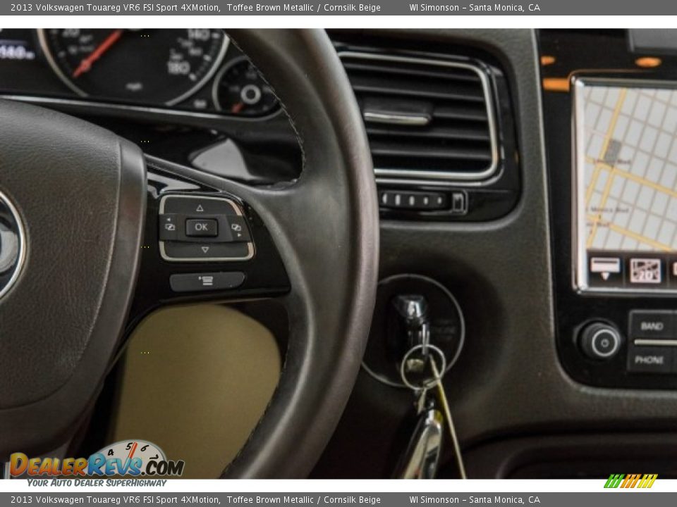 2013 Volkswagen Touareg VR6 FSI Sport 4XMotion Toffee Brown Metallic / Cornsilk Beige Photo #17