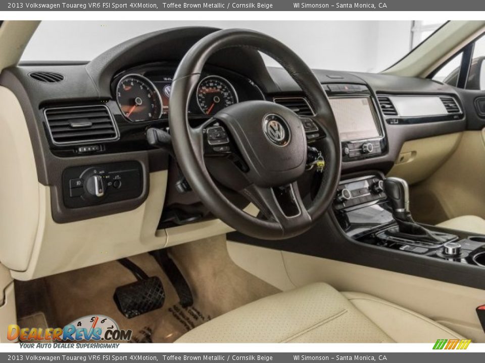 2013 Volkswagen Touareg VR6 FSI Sport 4XMotion Toffee Brown Metallic / Cornsilk Beige Photo #21