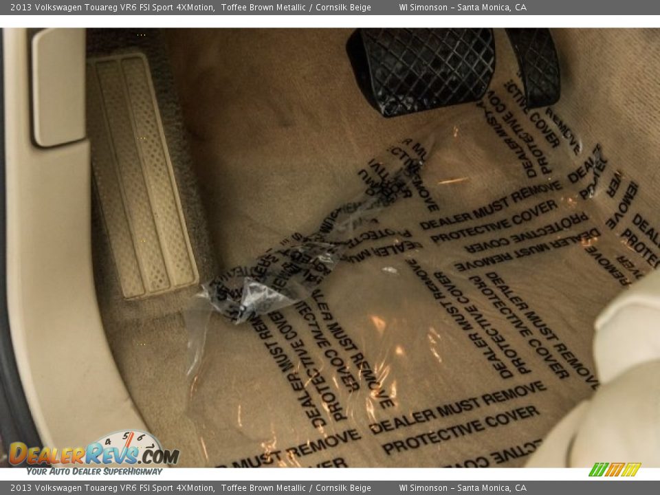 2013 Volkswagen Touareg VR6 FSI Sport 4XMotion Toffee Brown Metallic / Cornsilk Beige Photo #22