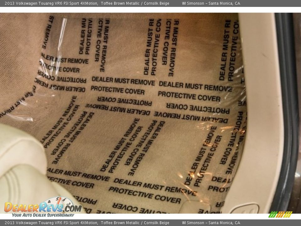 2013 Volkswagen Touareg VR6 FSI Sport 4XMotion Toffee Brown Metallic / Cornsilk Beige Photo #27