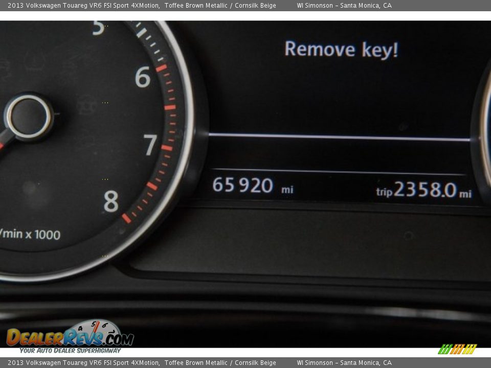 2013 Volkswagen Touareg VR6 FSI Sport 4XMotion Toffee Brown Metallic / Cornsilk Beige Photo #32